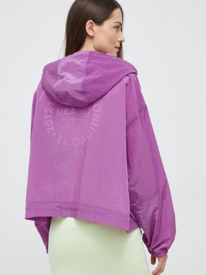 Oversized rövid kabát Emporio Armani lila