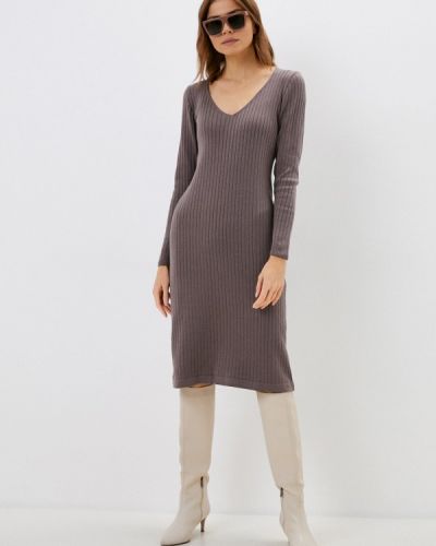 Платье-свитер Imocean коричневое