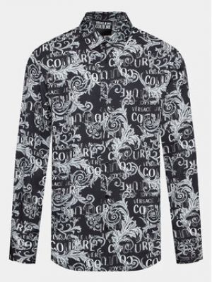 Priliehavá rifľová košeľa Versace Jeans Couture sivá