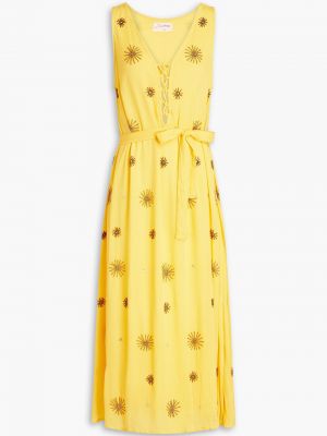 Sukienka koronkowa Sundress - Żółty