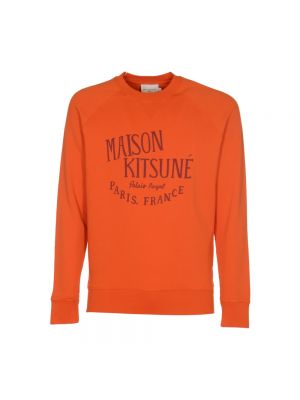 Pomarańczowa bluza z kapturem Maison Kitsune