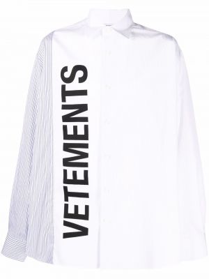 Camisa con estampado Vetements blanco