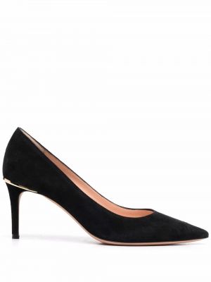 Semsket skinn pumps Bally svart