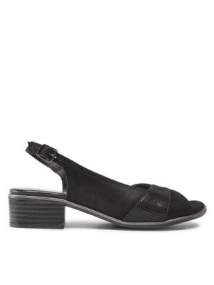 Kožené sandále Go Soft čierna