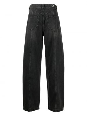 High waist jeans ausgestellt Trussardi schwarz