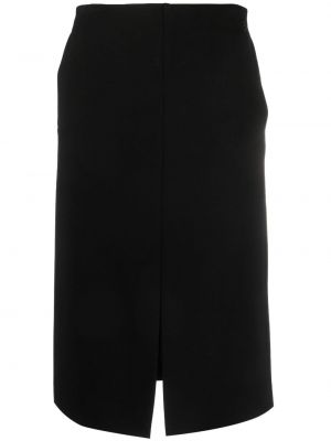 Midi φούστα με κέντημα Karl Lagerfeld μαύρο