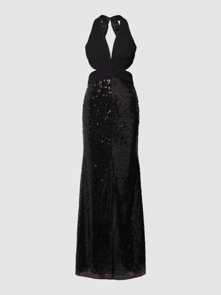 Sukienka wieczorowa z cekinami Luxuar czarna