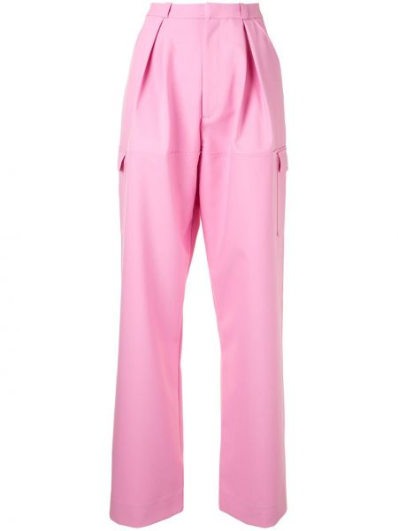 Pantalones cargo de cintura alta Lhd rosa
