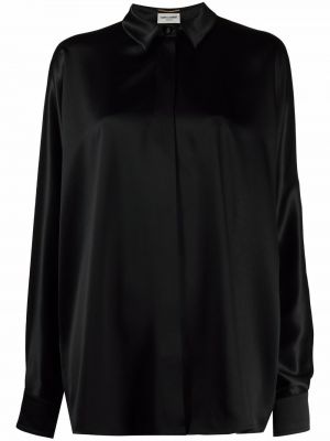Camisa manga larga Saint Laurent negro