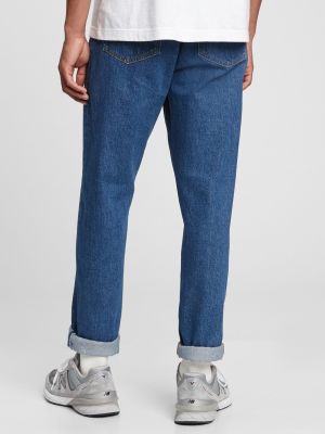 Voľné priliehavé džínsy Gap modrá