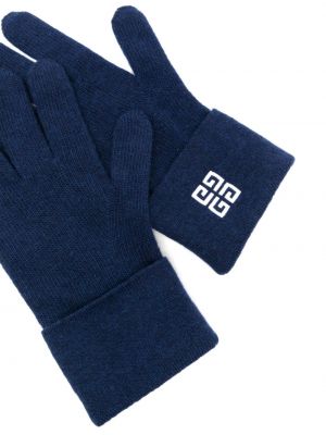 Rękawiczki Givenchy niebieskie