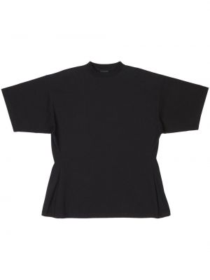 Marškinėliai oversize Balenciaga juoda