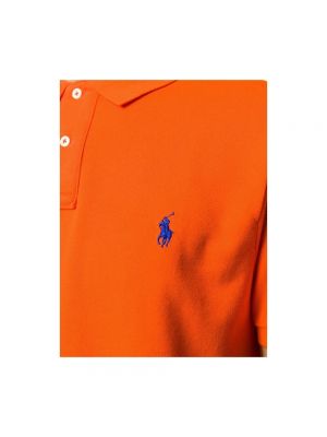 Polo z siateczką Ralph Lauren pomarańczowa