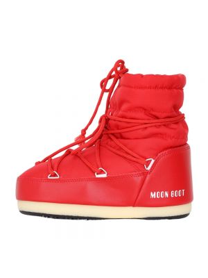 Stivali da neve con stampa Moon Boot rosso