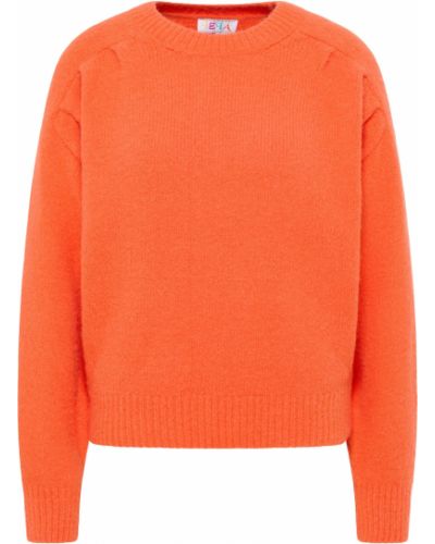 Jednofarebný nylonový priliehavý sveter Izia - oranžová