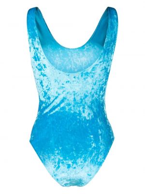 Aksamitny strój kąpielowy Forte Forte niebieski