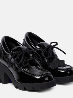 Pantofi cu toc din piele Burberry negru