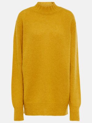 Volneni pulover iz alpake Dries Van Noten rumena