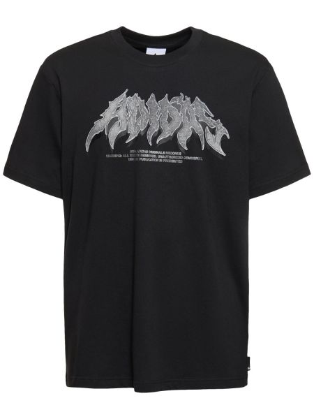 Camiseta de algodón Adidas Originals negro