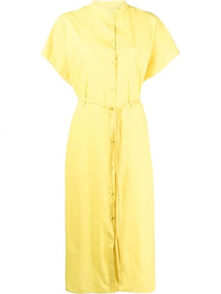 Μini φόρεμα Yves Salomon κίτρινο