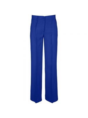 Spodnie szyfonowe Parosh niebieskie