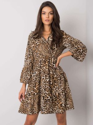 Рокля с леопардов принт Fashionhunters