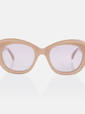 Okulary przeciwsłoneczne oversize Alaã¯a beżowe