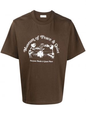 Bavlnené tričko s potlačou Museum Of Peace & Quiet