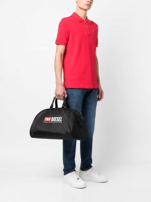 Shopper handtasche mit print Diesel schwarz