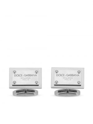 Boutons de manchette à boutons Dolce & Gabbana argenté