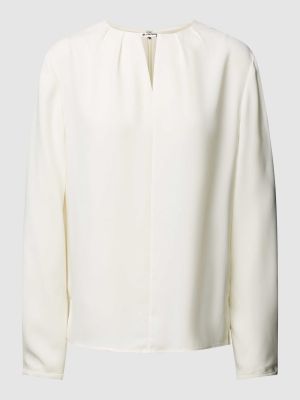 Bluzka z dekoltem w serek Calvin Klein Womenswear biała