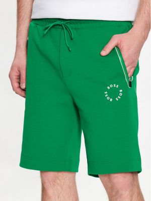 Sportske kratke hlače Boss zelena