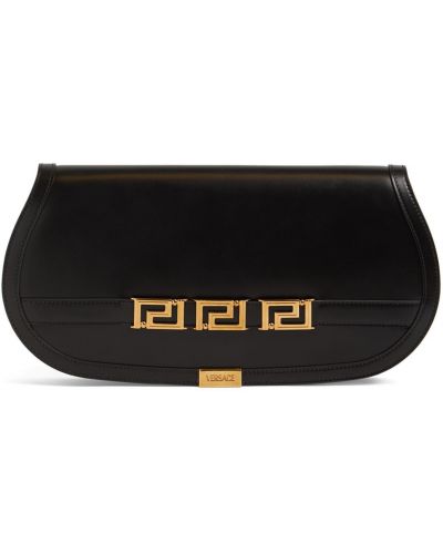 Кожени чанта тип „портмоне“ Versace черно