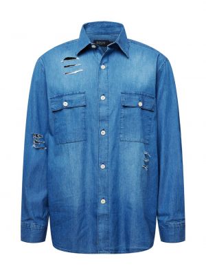Рубашка на пуговицах Burton Menswear London синяя