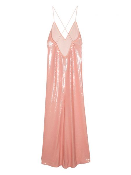 Suknelė su petnešėlėmis su blizgučiais N°21 rožinė