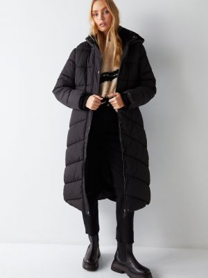 Пуховое пальто Warehouse черное