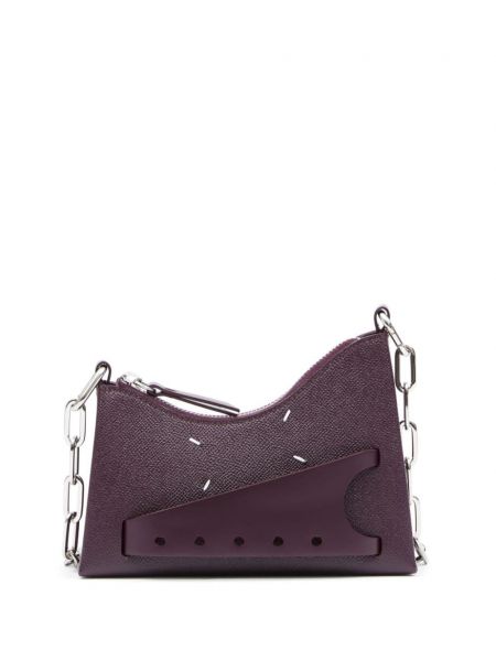 Mini-sac en cuir Maison Margiela violet