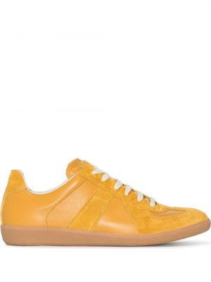 Lær sneakers Maison Margiela gul