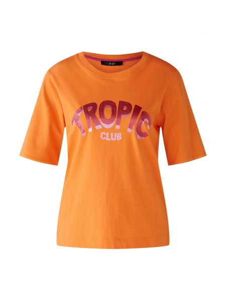 T-shirt Oui arancione