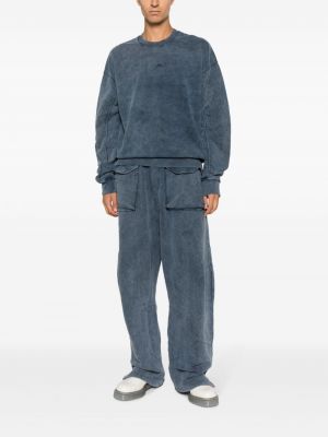 Sweatshirt mit rundhalsausschnitt aus baumwoll A-cold-wall* blau