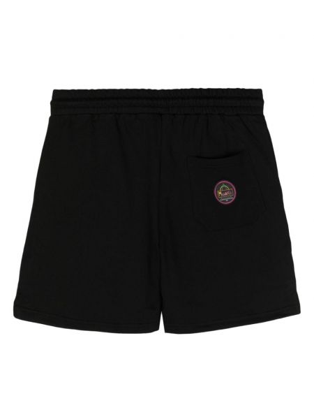 Shorts brodeés en coton de sport Mauna Kea noir