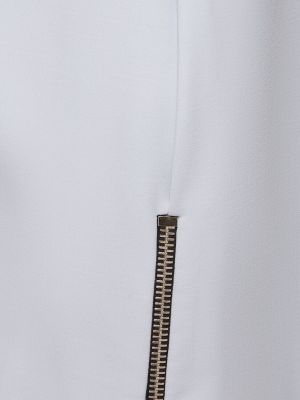 Krepové vlněné mini šaty bez rukávů Brandon Maxwell