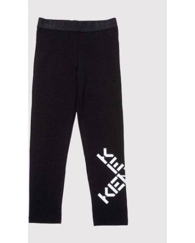 Kenzo Kids Leggings K14054 Fekete Slim Fit
