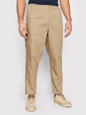 Relaxed fit chinos kelnes Only & Sons smėlinė