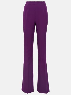 Pantalon taille haute large Safiyaa violet