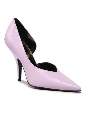 Полуотворени обувки с ток Patrizia Pepe розово