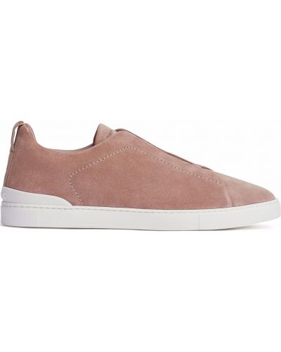 Snörning sneakers Zegna rosa