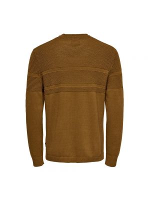 Sweter Only & Sons brązowy