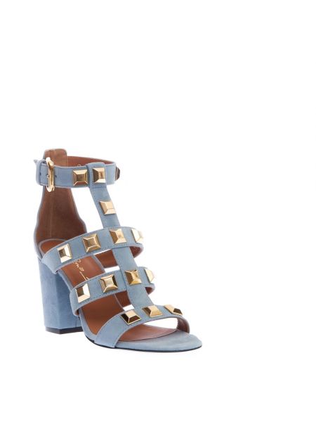 Elegante sandale mit absatz mit hohem absatz Via Roma 15 blau