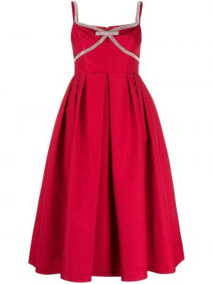 Μίντι φόρεμα Self-portrait κόκκινο